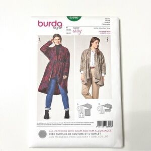 Burda 6490 Easy Women’s Jacket Sewing Pattern